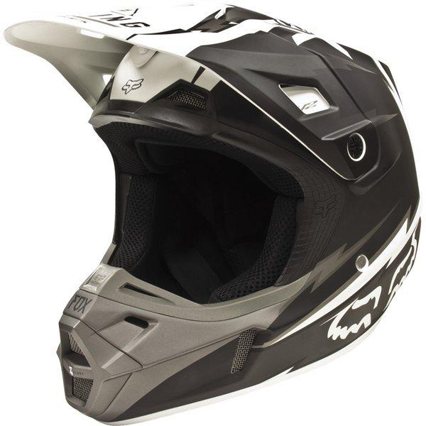 Black m fox racing v2 giant helmet 2013 model