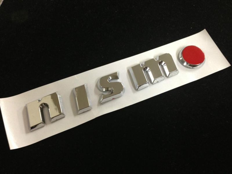 New nissan infiniti nismo rear red car emblem w/ 3m tape juke sentra 350z 370z 