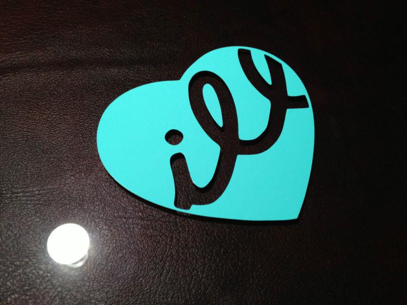 Mint ill heart sticker, vinyl decal, illest, fatlace, jdm, euro, drift, fresh