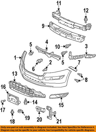 Honda oem 71190tp6a01 front bumper-headlamp bracket