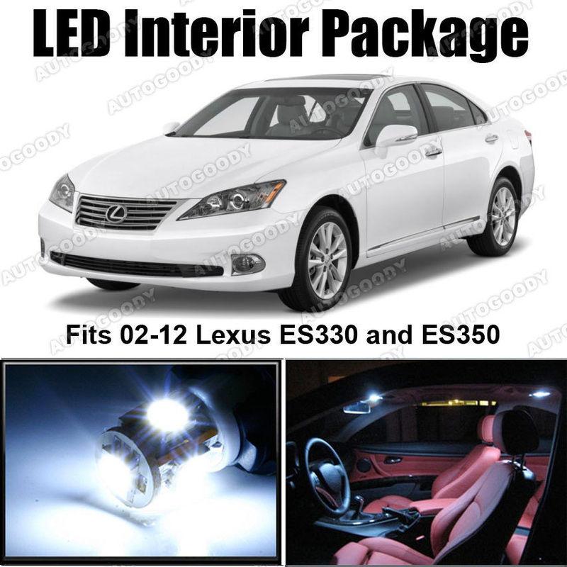 11 x white led lights interior package kit for lexus es330 es350