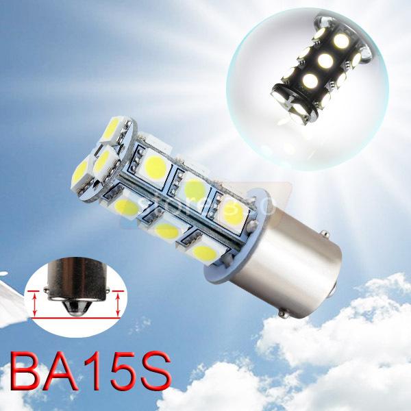 1156 ba15s 18 smd 5050 pure white tail turn signal led car light bulb lamp