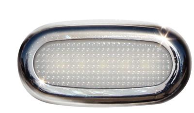 Scandvik led courtesy light white w/stainless bezel 41361