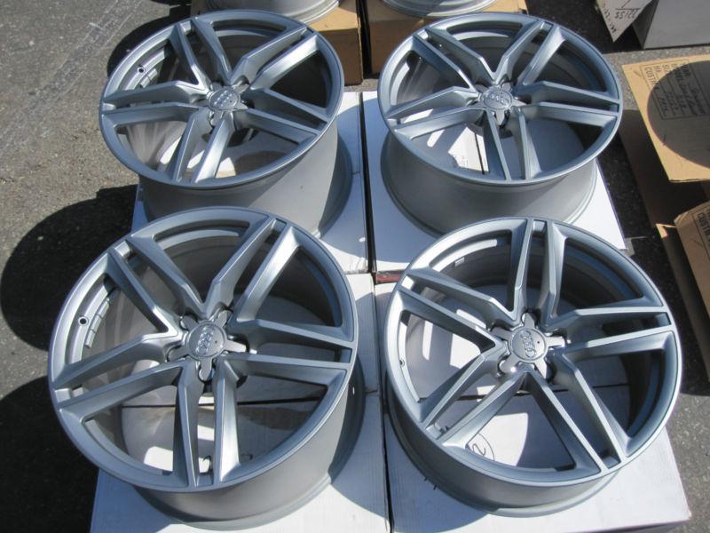 Audi r8 19" oem speedline wheels gunmetal dark grey 2014 new take offs!!!