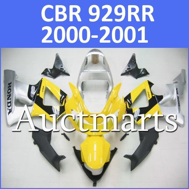 Fit honda 00 01 cbr929rr cbr 929 rr 2000 2001 fairing kit abs plastic i16 d00