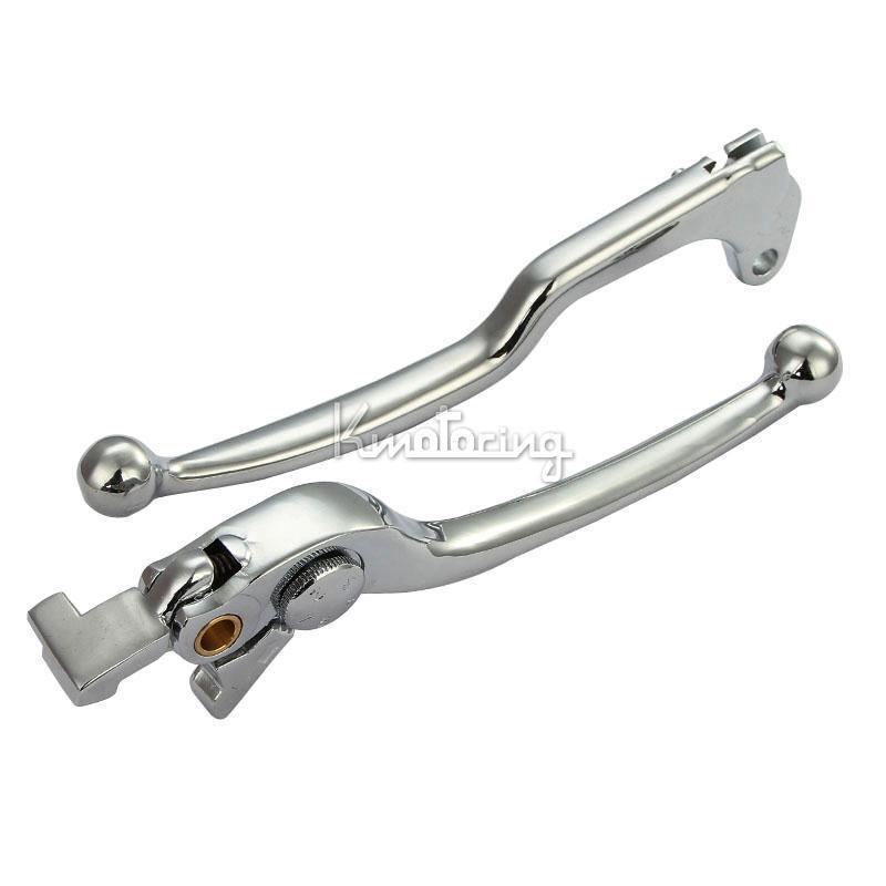 2x chrome brake clutch levers for suzuki gsxr600 gsxr 600 750 1000/tlr1000s 01