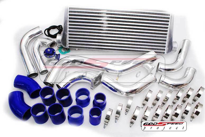 95-99 eclipse dsm gsx gst 2g bolt-on fmic intercooler + j pipe + piping kit v2