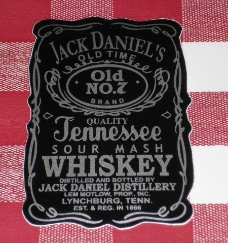 Jack daniels bottle emblem sticker, pvc, wall, bar, car decal & window