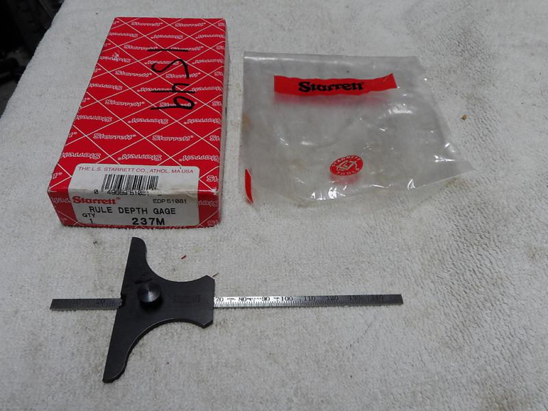 Starrett, rule depth gage, #237m