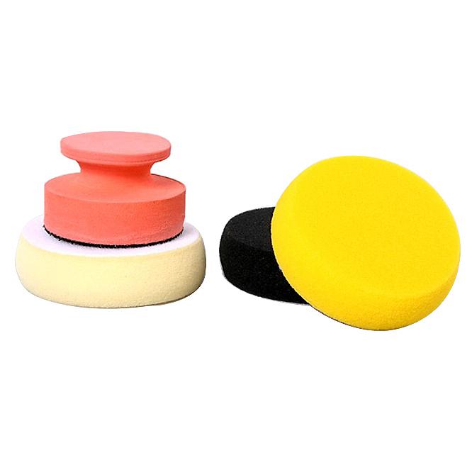 Foam & wool wax polishing pad kit for car wax polisher car care wash sponge