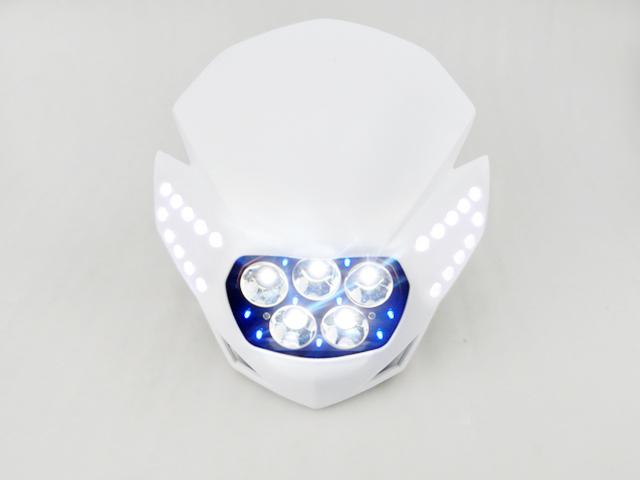 15w cree led white headlight assemble dirt bike dual sport mx enduro off road 