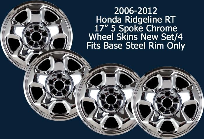 '06 07 08 09 10 11 12 honda ridgeline rt 17" chrome wheel skins 7935pc new set/4