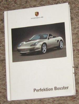 Porsche perfektion boxster book/manual_in german_vgc!_das konzept_die neuen