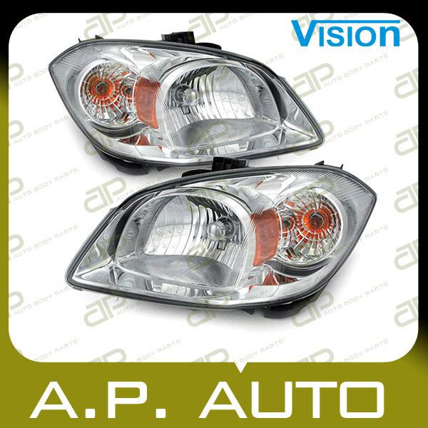 Pair head light lamp assembly 08-09 chevy cobalt ss replacement lh+rh new