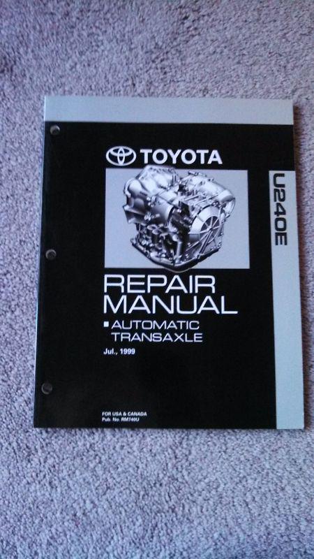 Toyota celica automatic transmission repair manual (u240e) 