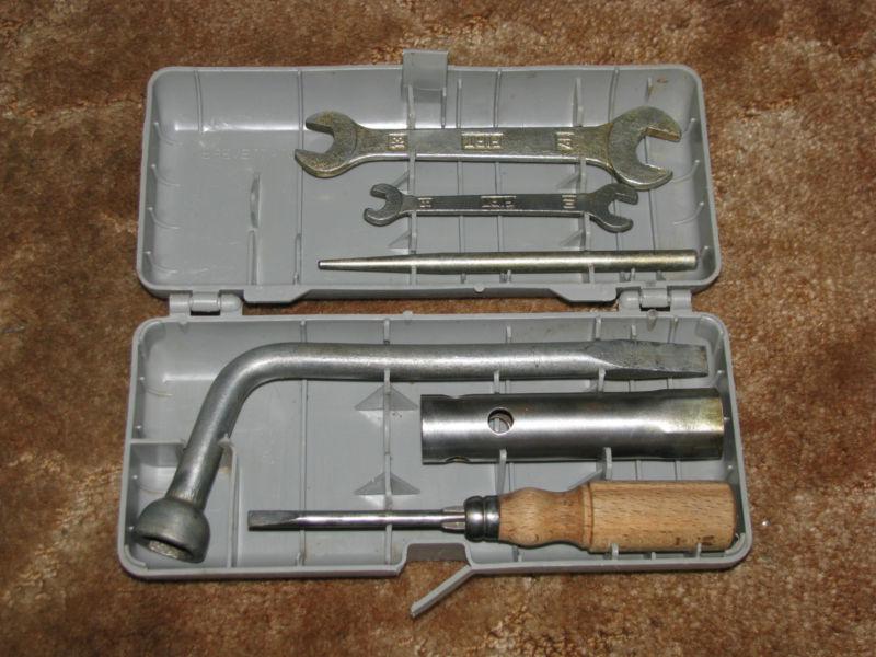 Vintage original  fiat tool kit w/ case + no reserve