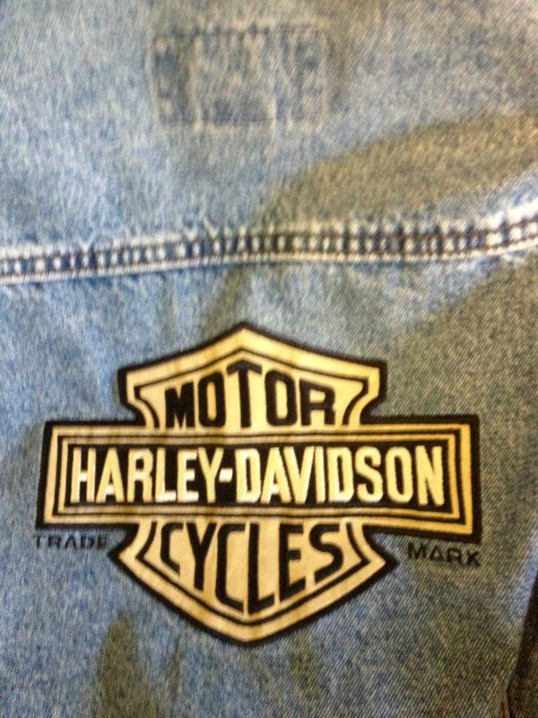 Harley davidson denim jacket xxl