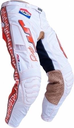 New jt racing mx pants size 28 white / orange 2012 close-out