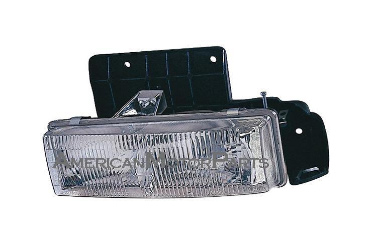 Passenger side replacement headlight w/ bracket composite head lamp chevy gmc