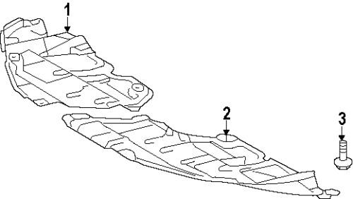 Toyota 5144106150 genuine oem factory original under cover