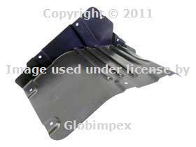 Bmw e60 e61 fender liner (rt fr) lower section genuine + 1 year warranty