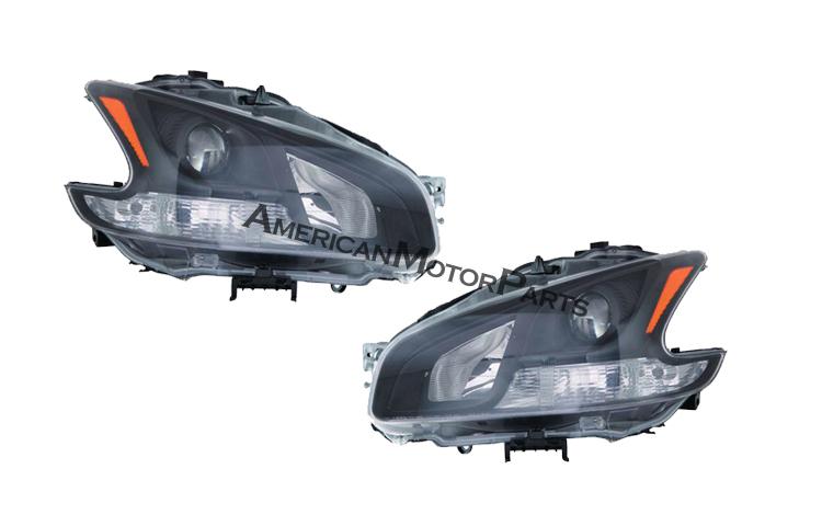 Driver & passenger side replacement headlights 09-11 nissan maxima