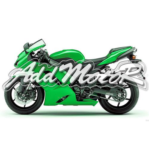 Yes2yeah injection molded fairing fit zx6r zx-6r 2007 2008 black green 67w11