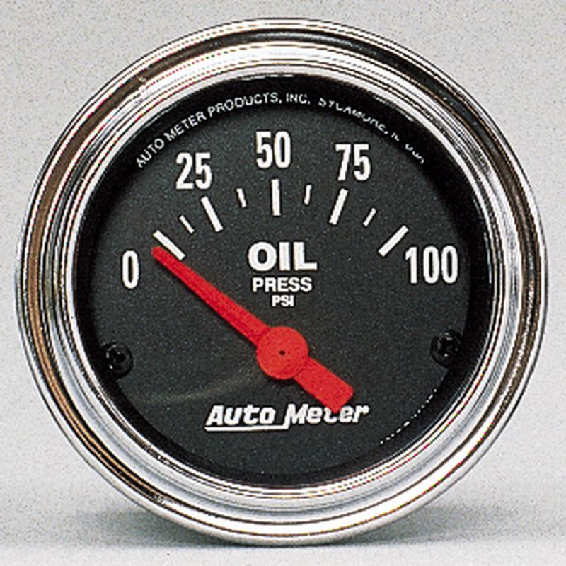 Auto meter 2522 traditional chrome electric oil pressure gauge