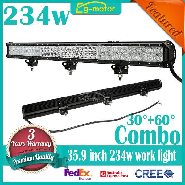 234w 78x3w 39.5inch flood spot combo cree led work light bar lamp car off-road