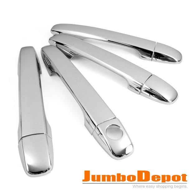 Triple chrome side door handle cover trims set hot fits for toyota prius 2010 