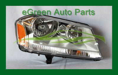 08-10 avenger sxt/se head light lamp assembly right passenger chrome housing