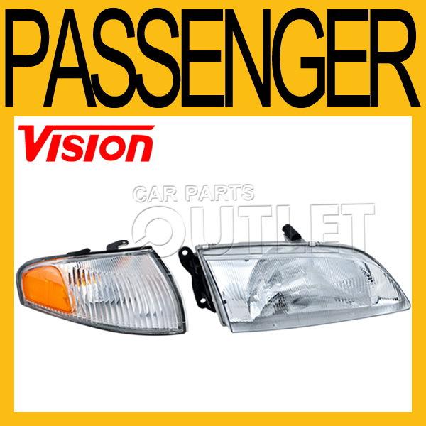 98-99 mazda 626 head lamp+corner light assembly passenger side right r 1998 1999