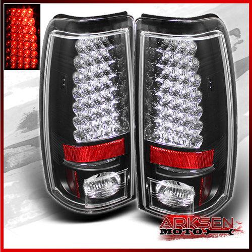 Black 03-06 silverado sierra philips-led perform tail lights lamp left+right set