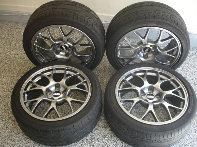 Oem 18 x 8.5 inch bbs forged alloy wheels (evo x) with 245/40r18 yokohama tires