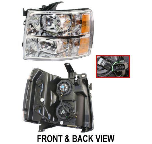 07-12 chevy silverado pickup truck headlight headlamp driver side left lh new