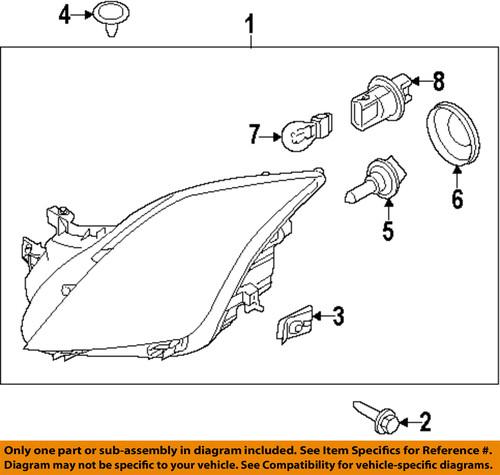 Mercury oem 9n7z13008b headlight-headlamp assembly