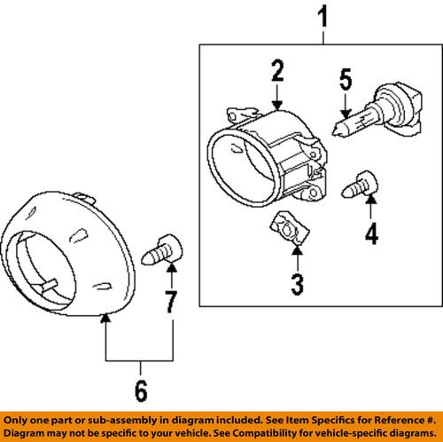 Mitsubishi oem 8321a080 fog light-fog lamp assembly