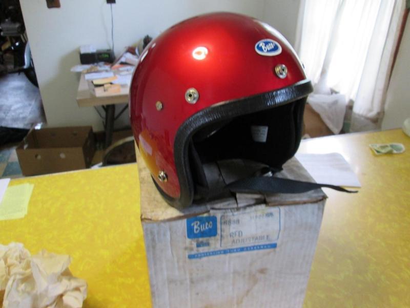 Nos rare vintage buco red motorcycle helmet