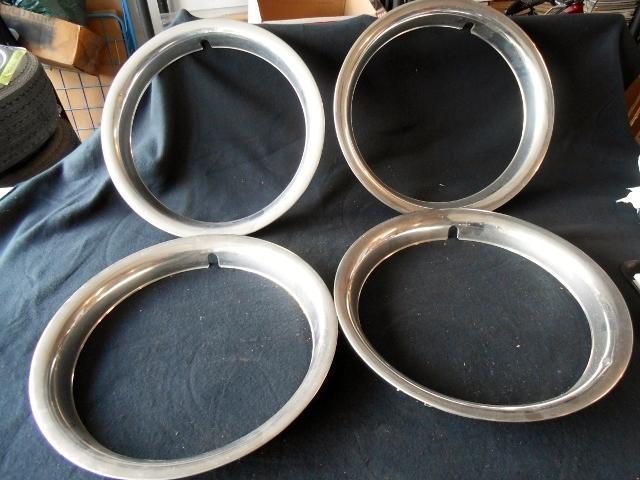 15" stainless steel trim rings rat rod 50s custom musclecar hot rod dog dish