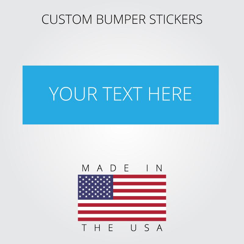 Custom bumper sticker decal (qty 100)