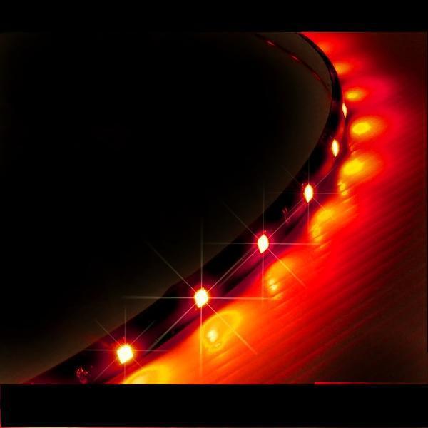 24v car auto van bus truck 30 smd light red 60 cm