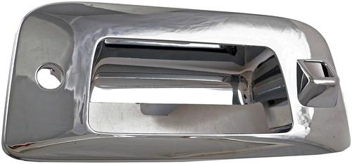 Tailgate handle, bezel w/camera hole chrome platinum# 1290204