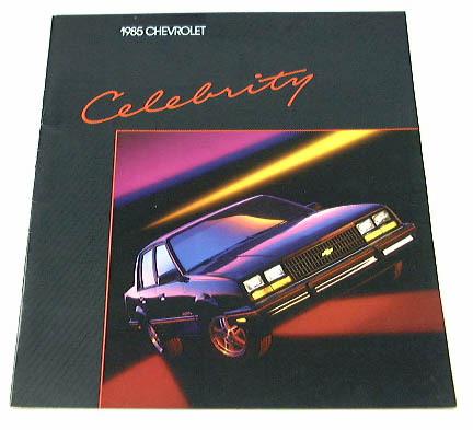 1985 85 chevrolet chevy celebrity brochure coupe sedan