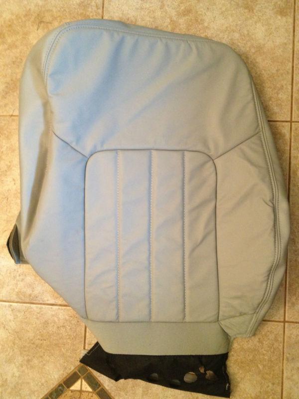 04-06 lincoln ls factory original front driver's seat cover (gray leather)