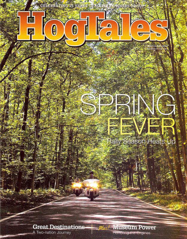 2008 may/jun harley hog tales magazine -harley nova-vtwin engine history-maine