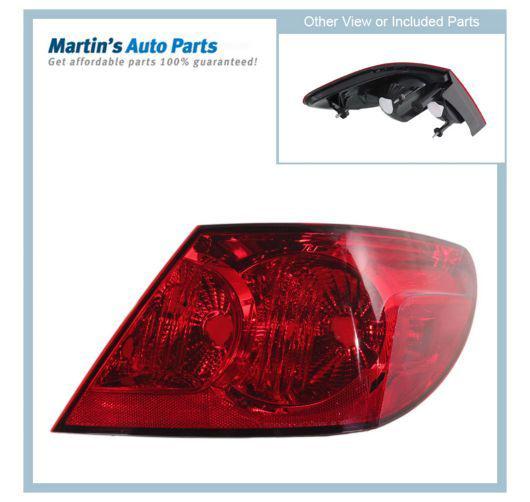 Ch2809105 clear red lens new tail light lamp right hand rh passenger side