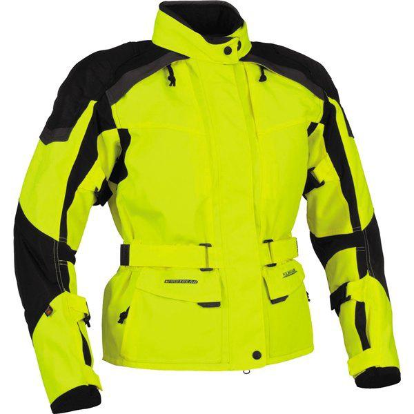 Dayglo/black xl firstgear kilimanjaro women's textile jacket