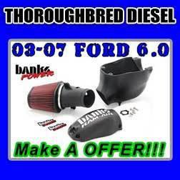 Banks power cold air intake 2003-2007 ford powerstroke 6.0l 6.0 cai 42155