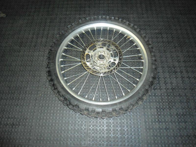 99 00 01 02 kawasaki kx 125 kx 250 front wheel front rim clean 2000 2001 2002