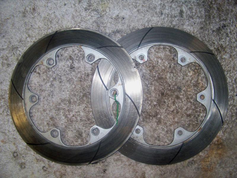 1985 honda vf700 vf 700 s sabre dual front brake rotors